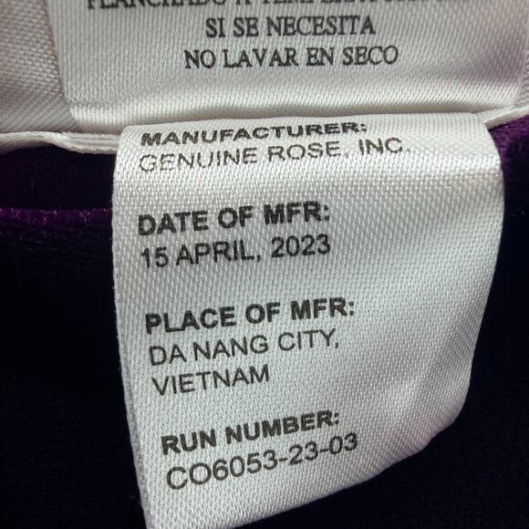 Jona Michelle Kids Purple Velvet Dress Size 10 Glitter Mesh Lace Bow Holiday - Picture 6 of 14